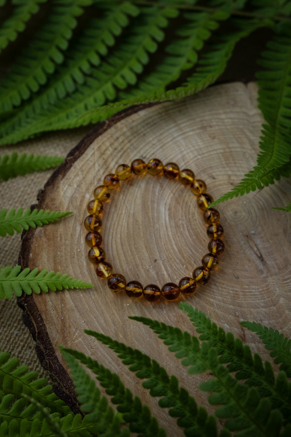 Child's Amber Soothing Bracelet, Amber teething bracelet, Two Designs, Clasp or Elastic