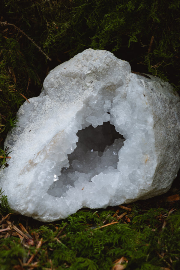 Quartz Crystal Cave, Sparkling Clear Quartz Gemstone, Freestanding Stone, High Energy Purity Healing Crystal, Intuitively Chosen
