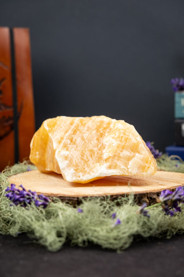 Orange Calcite Raw Stone, Exceptional Quality Healing Crystal, Ethically Sourced Gem for Creativity Joy and Energy Boost