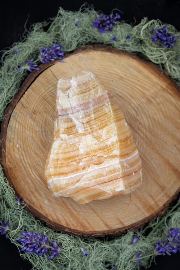 Orange Calcite Raw Stone, Exceptional Quality Healing Crystal, Ethically Sourced Gem for Creativity Joy and Energy Boost