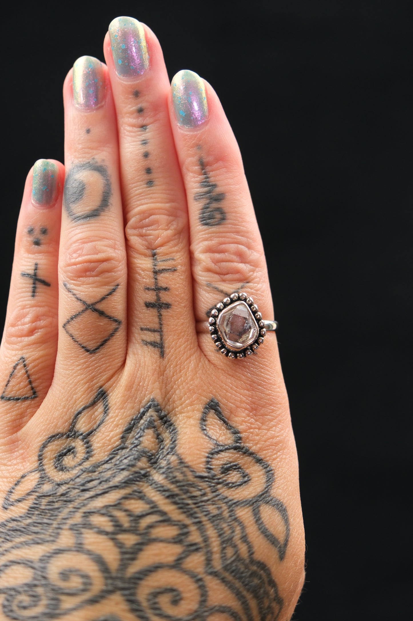 Herkimer Diamond Sterling Silver Ring