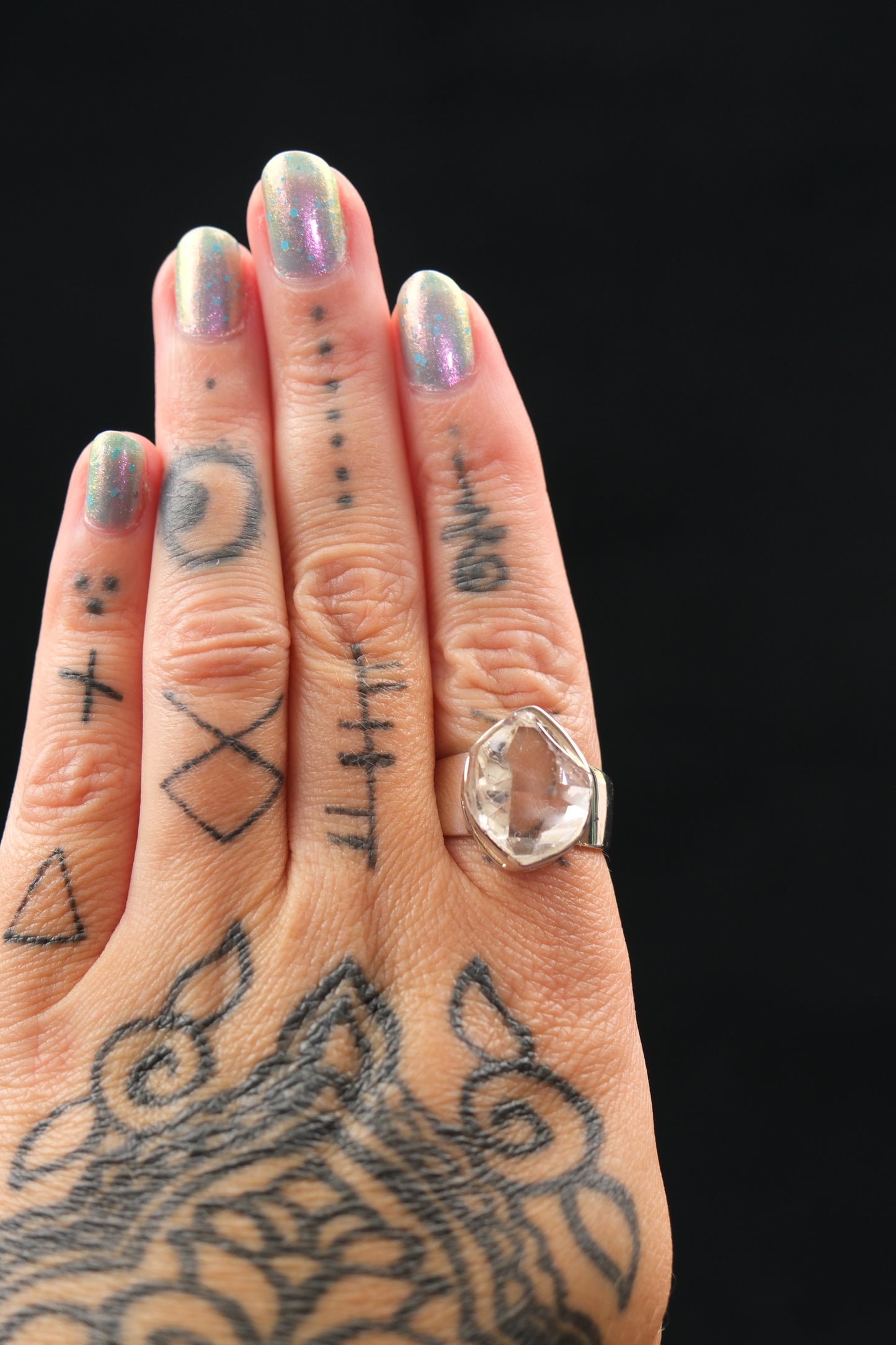 Herkimer Diamond Statement Ring