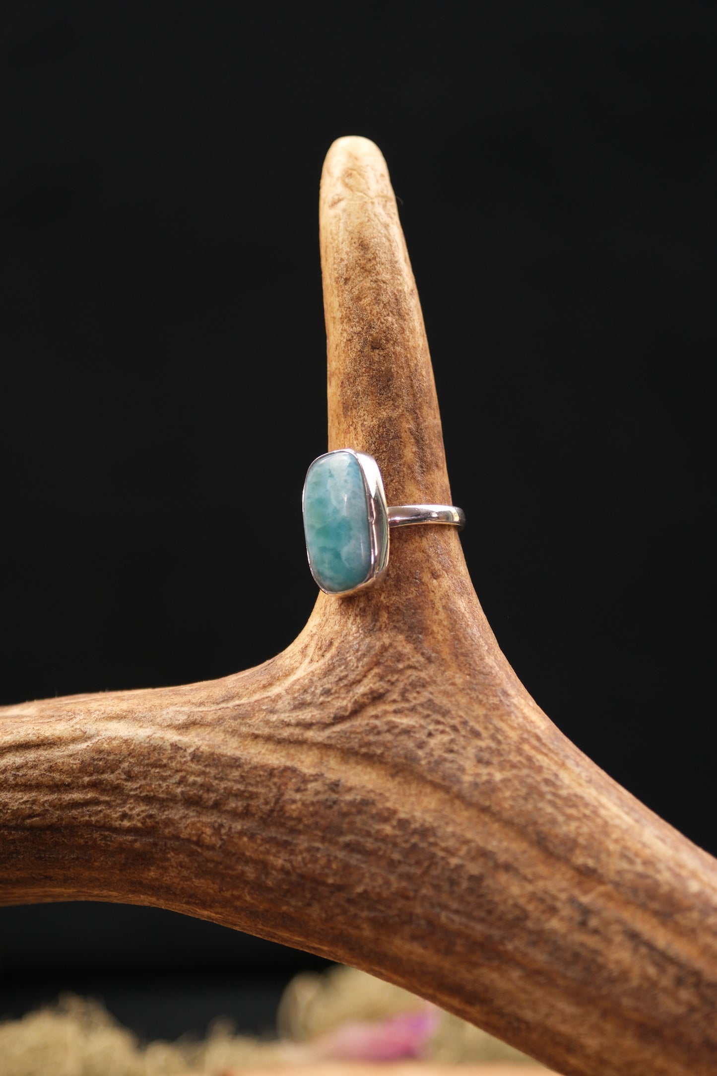 Larimar Sterling Silver Ring