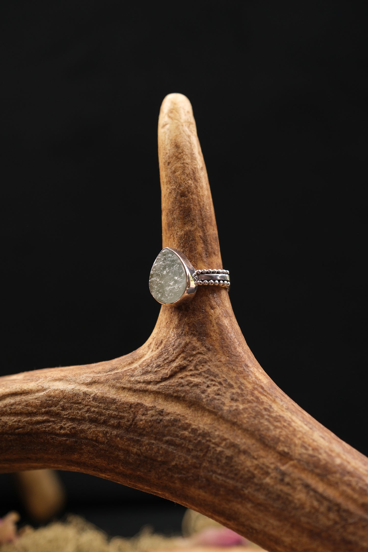 Raw Aquamarine Sterling Silver Ring