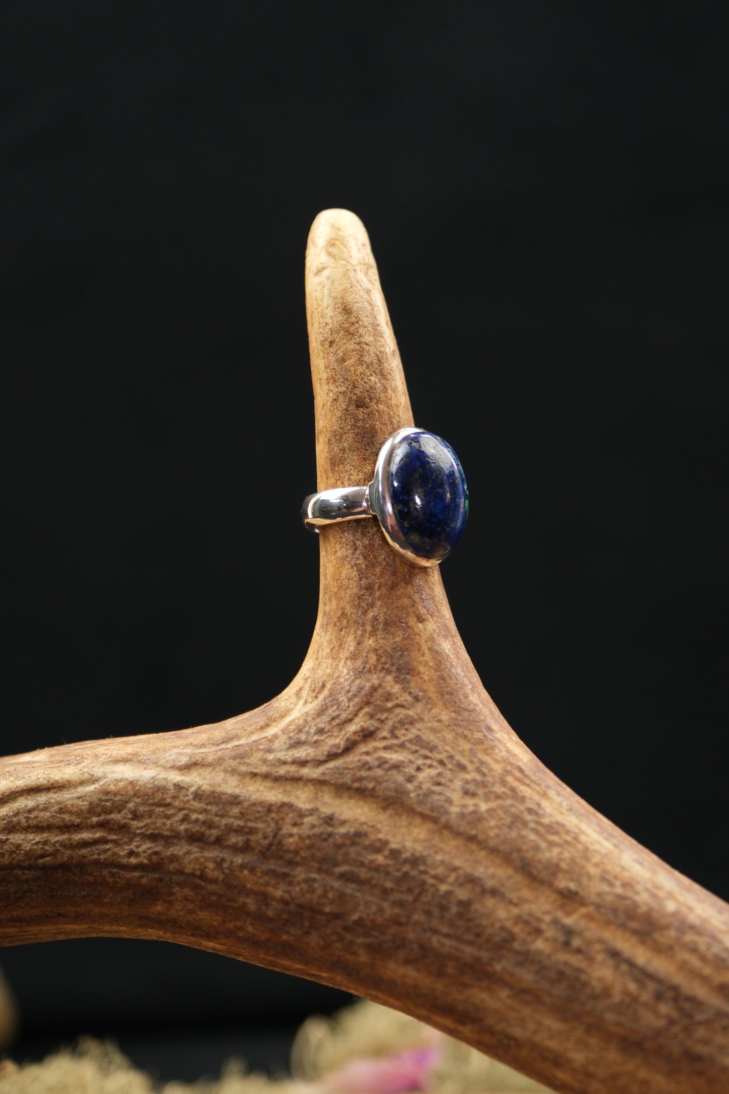 Azurite Malachite Sterling Silver Ring