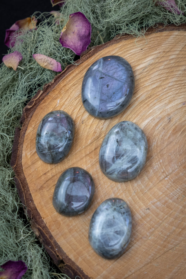 Pink Flash Labradorite Crystal Gem Stone Cabochon Intuitive Selection Oval Marquise Teardrop Healing Crystal