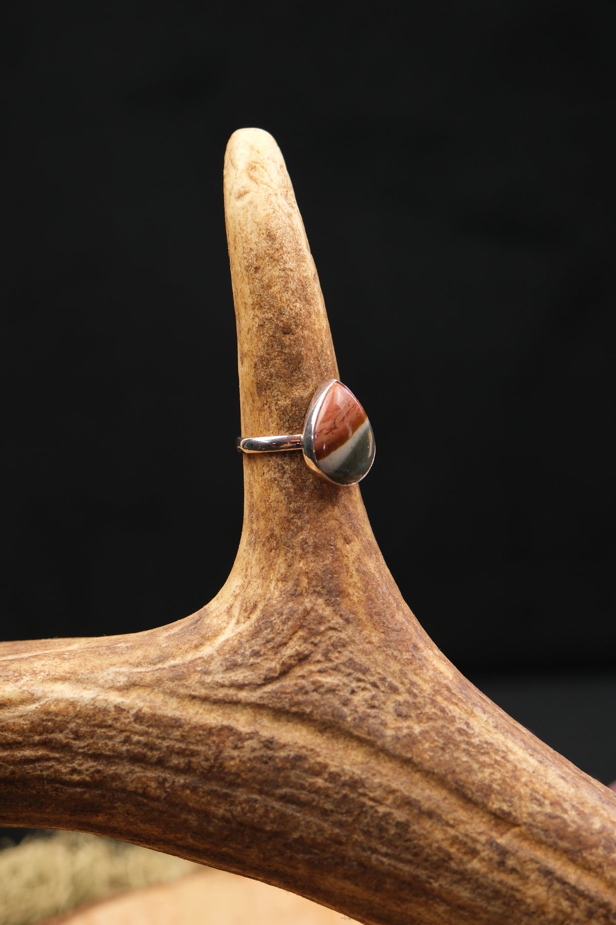 Polychrome Jasper Sterling Silver Ring