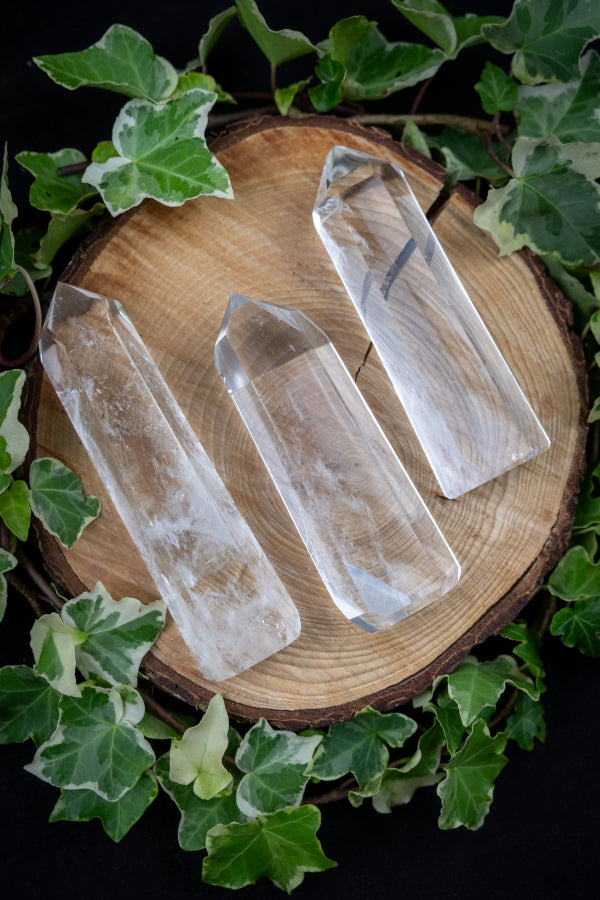 Super Grade Brazilian Clear Quartz Point, Natural Crystal Stone, Powerful Healing Gem for Energy Clarity and Light