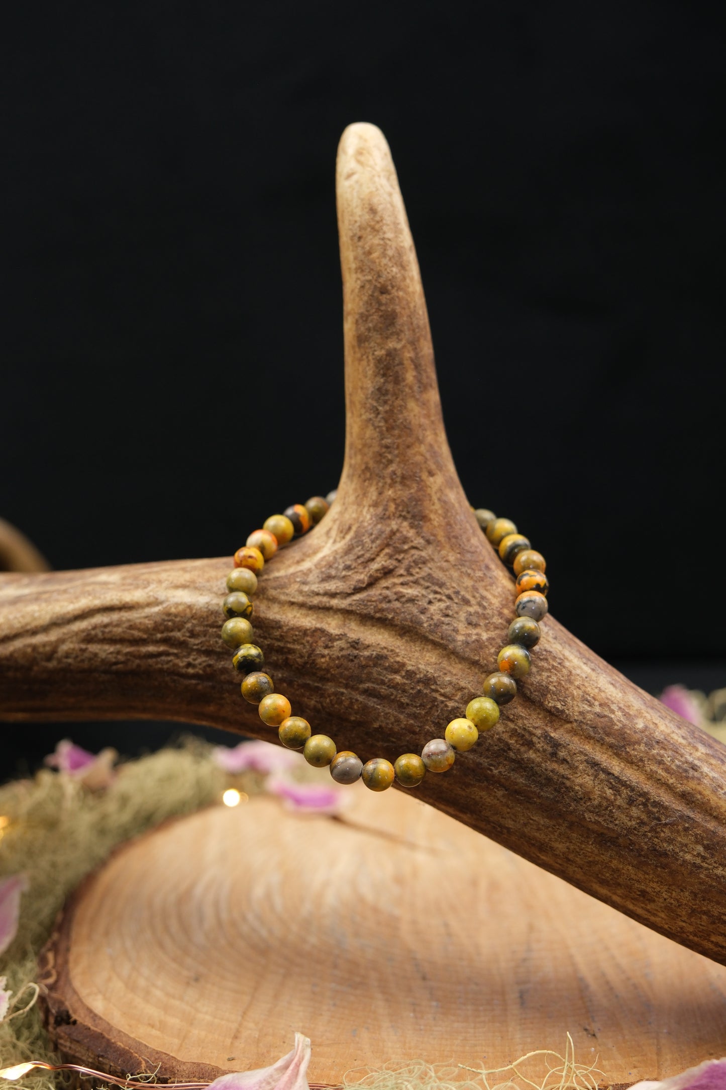 Bumble Bee Jasper Bracelet 6mm