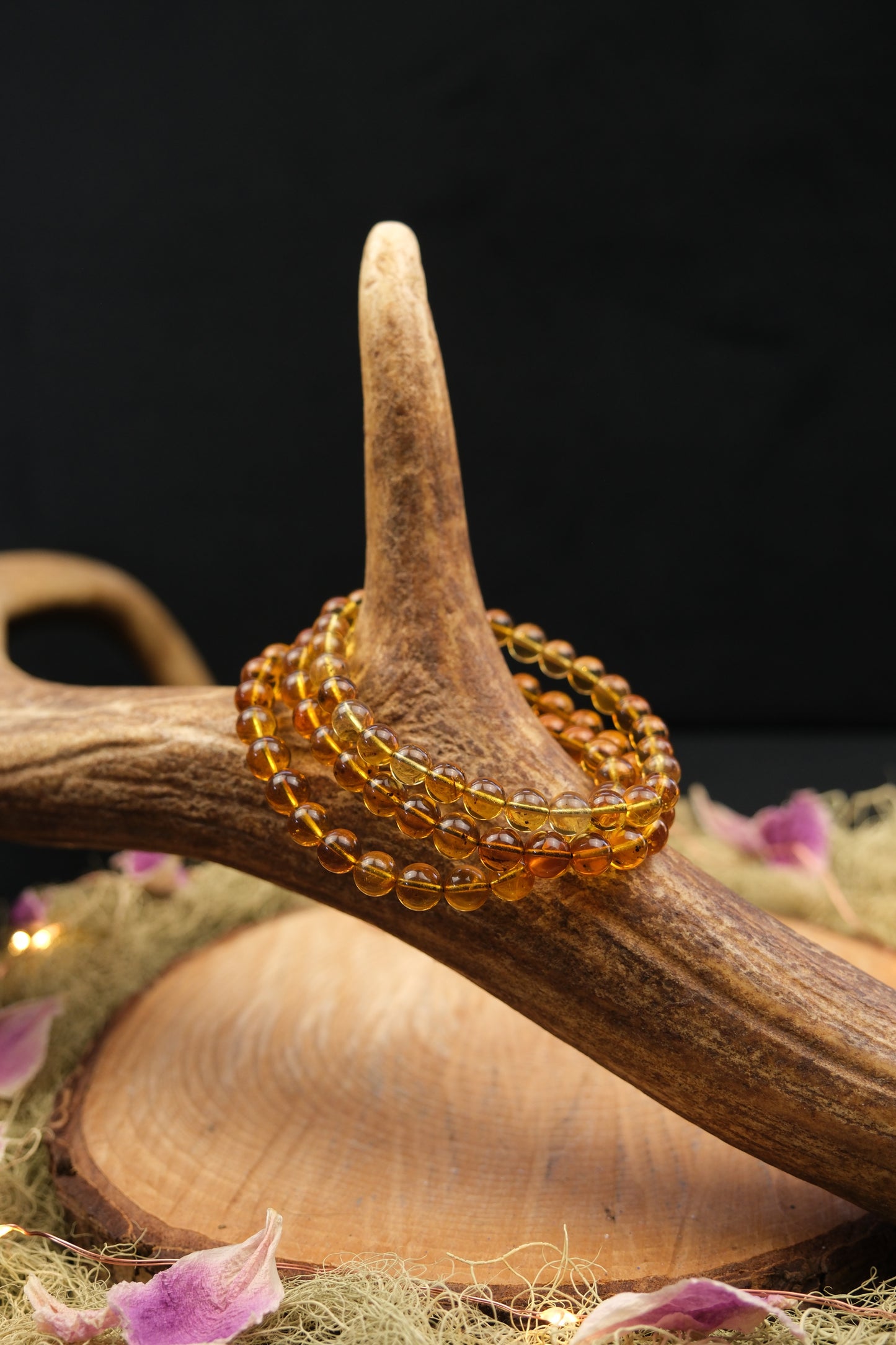 Flower Amber Bracelet