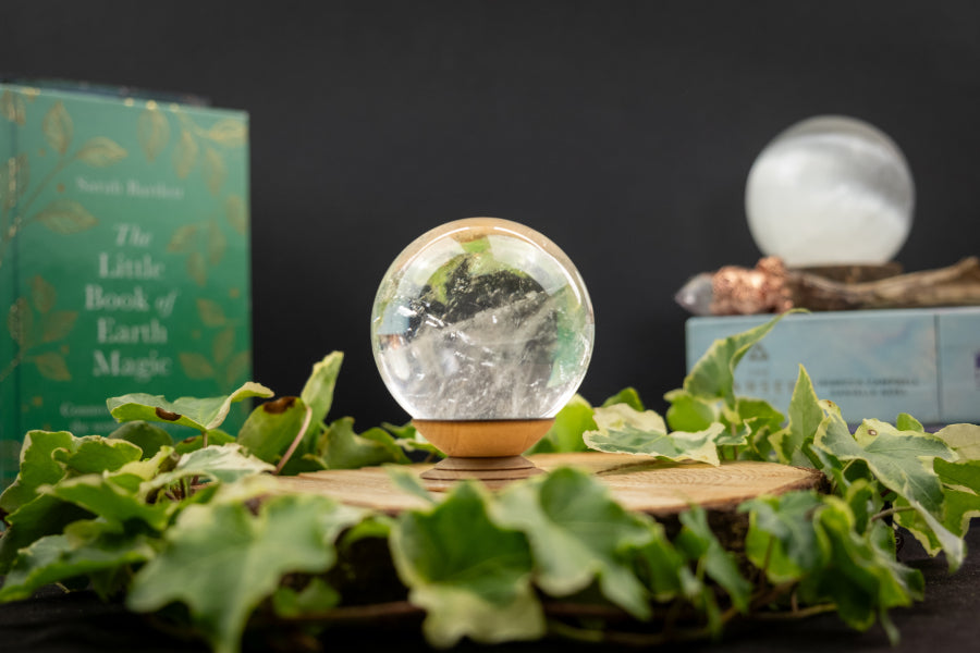 Lemurian Crystal Sphere, A crystal for starseeds, healers and lightworkers, Connect to Higher Realms, Ancient wisdom crystal, Rainbow gem