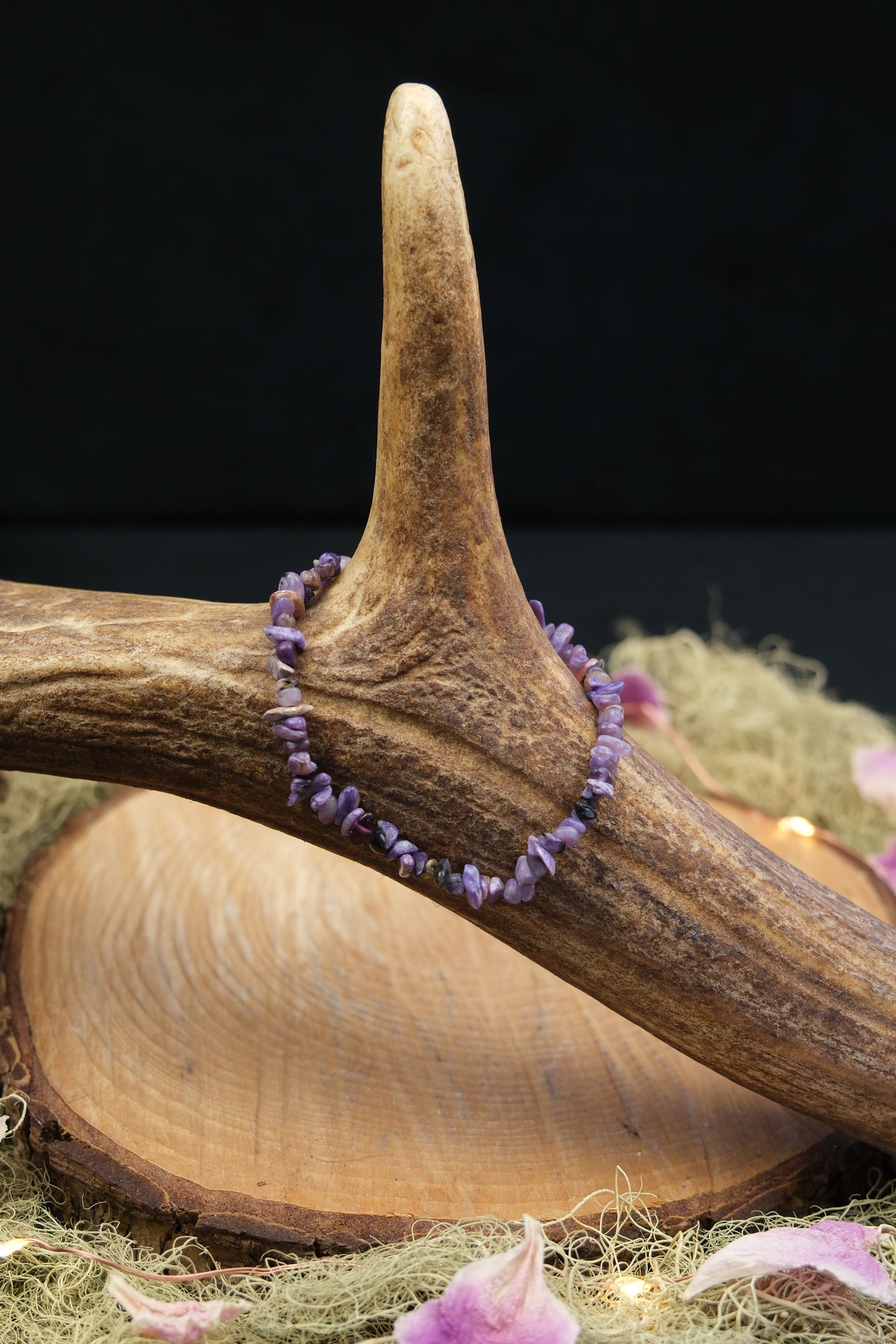 Charoite Chip Bracelet