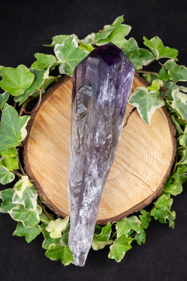 Royal Amethyst Sceptre, Amethyst Gemstone Wand, Crown Chakra Crystal, Spiritual Protection Stone, Reiki Healing Tool, Crystal Energy Wand