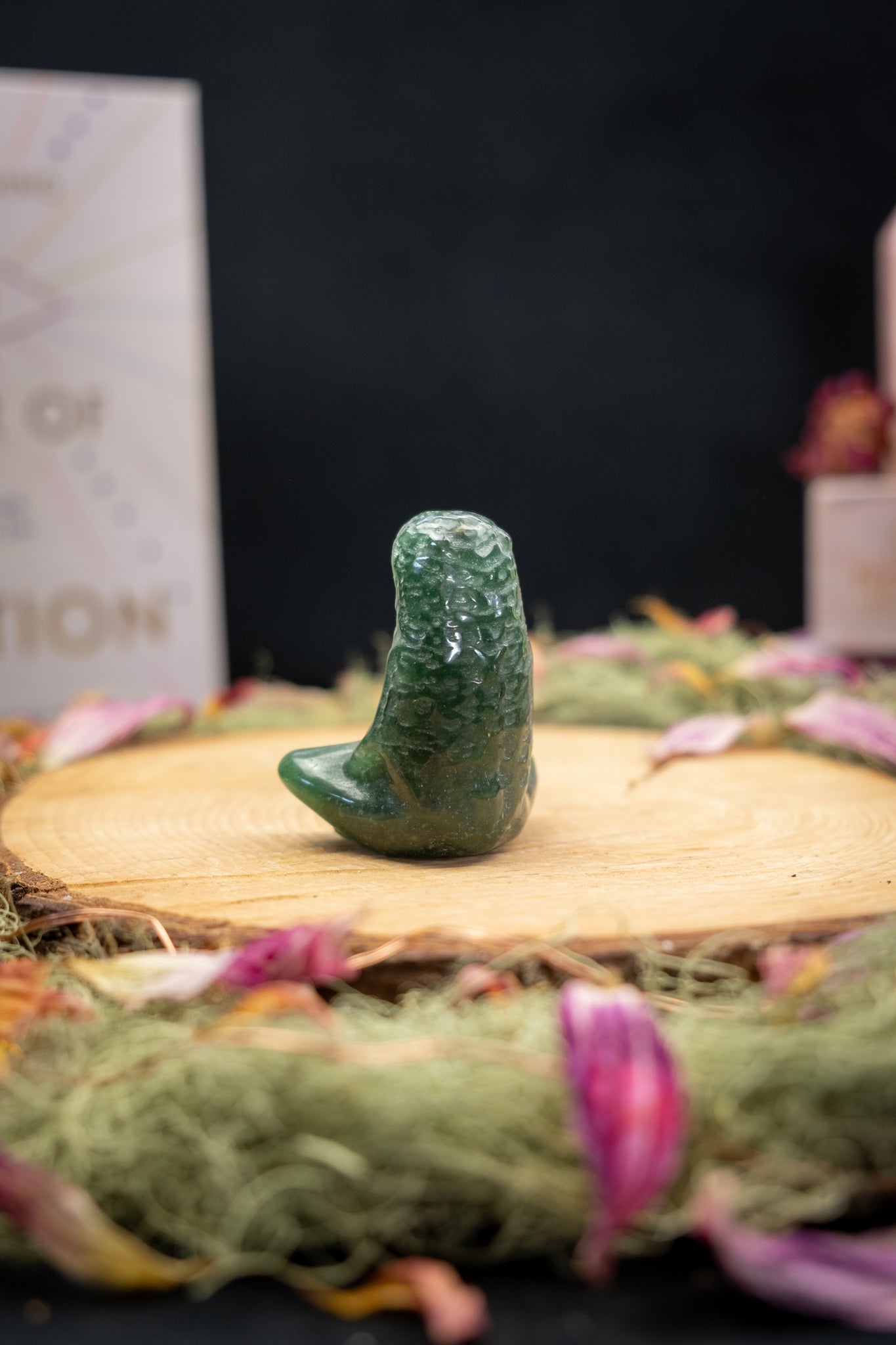 Green Aventurine Gaia Goddess Carving