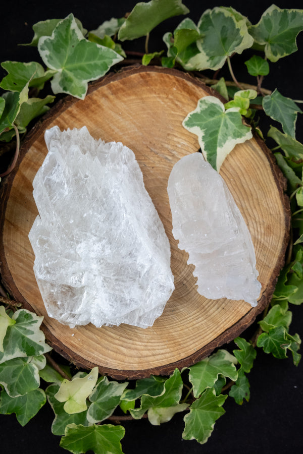 Fish Tail Selenite Crystal Cluster, Unique Satin Spar Stone for Cleansing, Clarity and Spiritual Connection