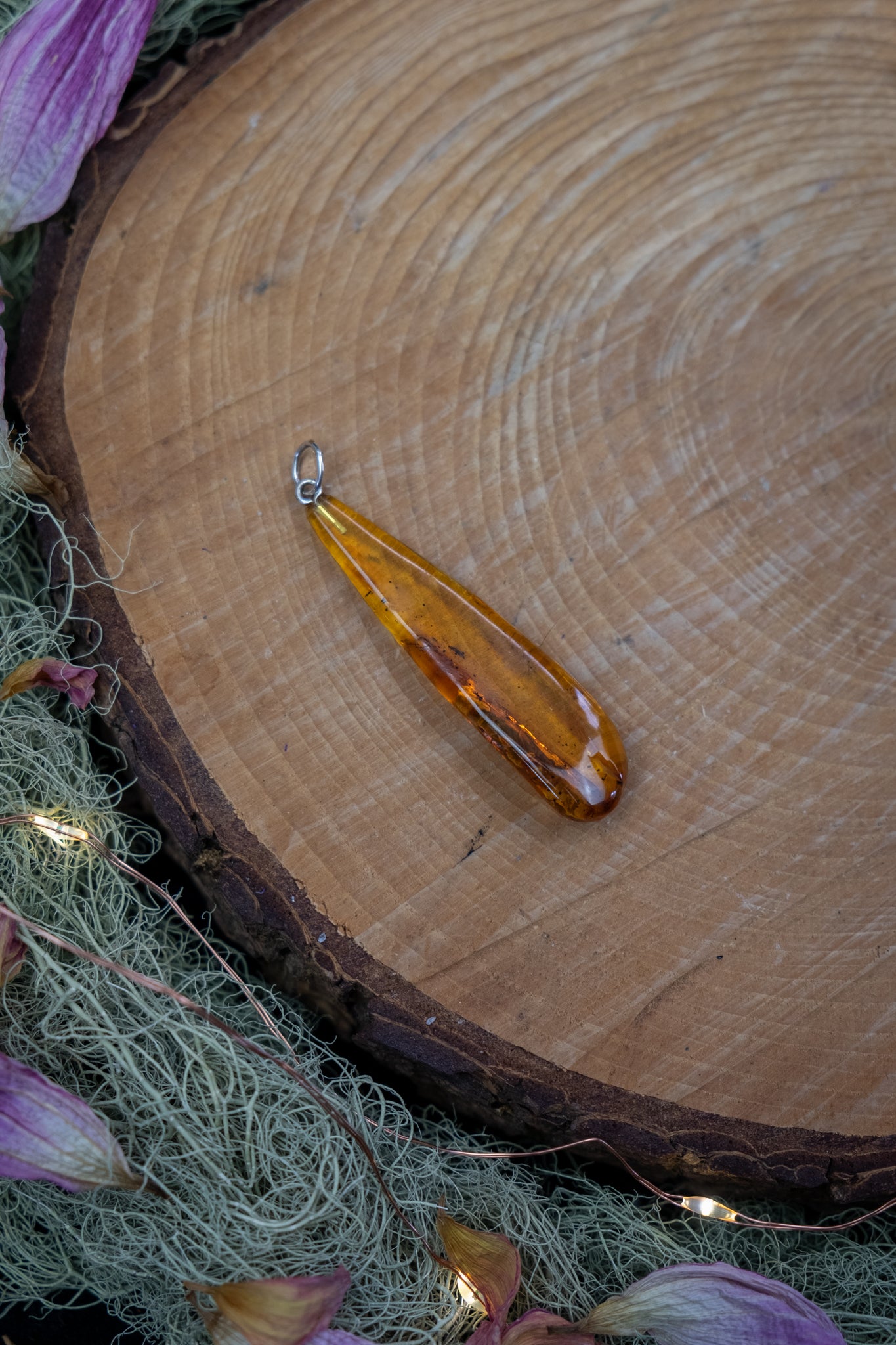 Baltic Amber Drop Pendant