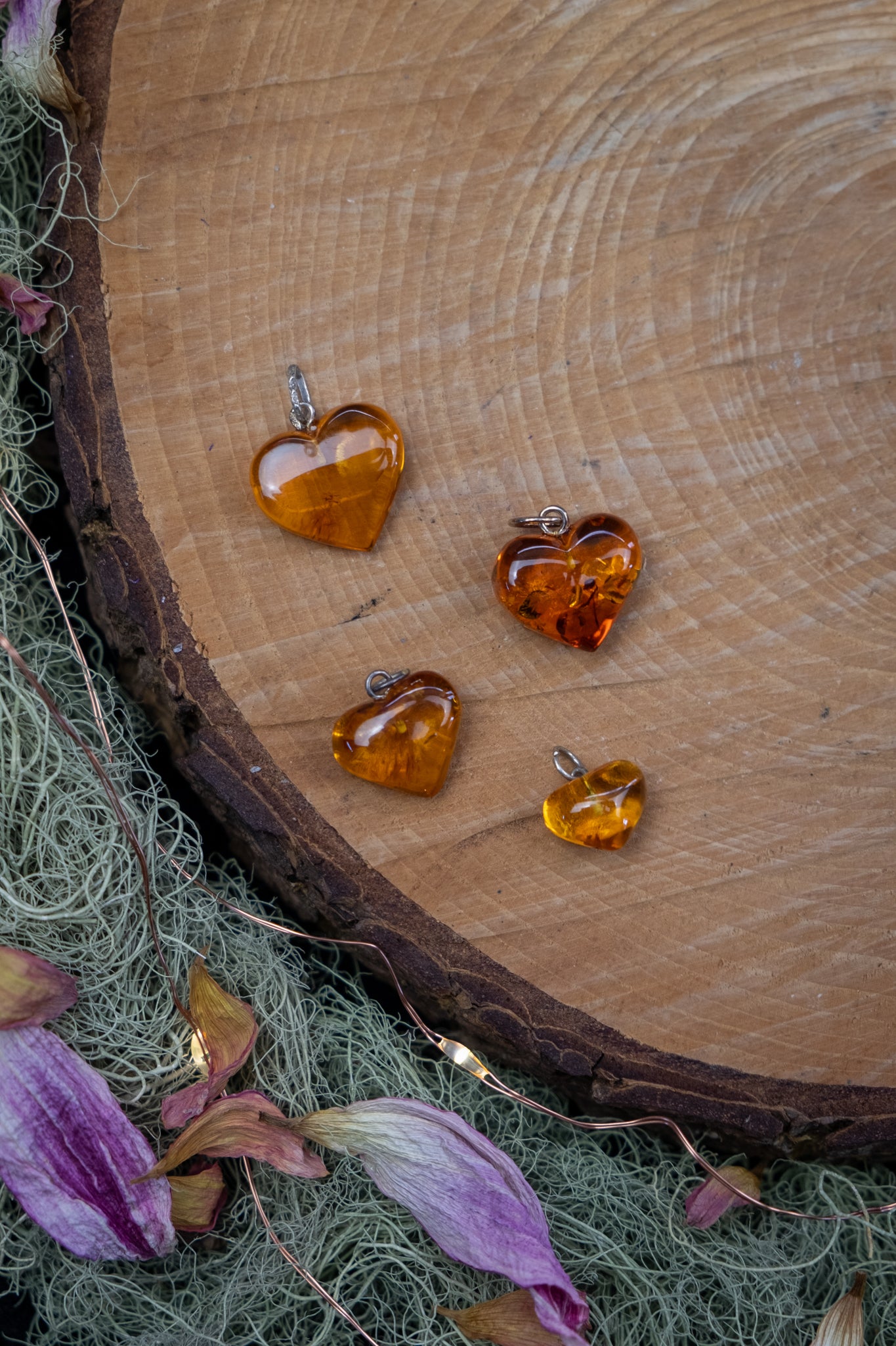 Baltic Amber Heart Pendant