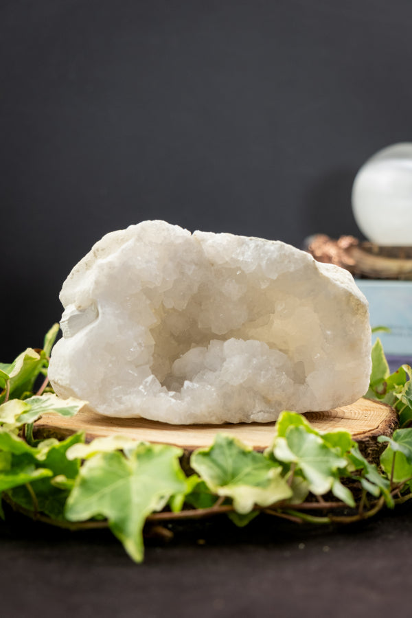 Quartz Crystal Cave, Sparkling Clear Quartz Gemstone, Freestanding Stone, High Energy Purity Healing Crystal, Intuitively Chosen