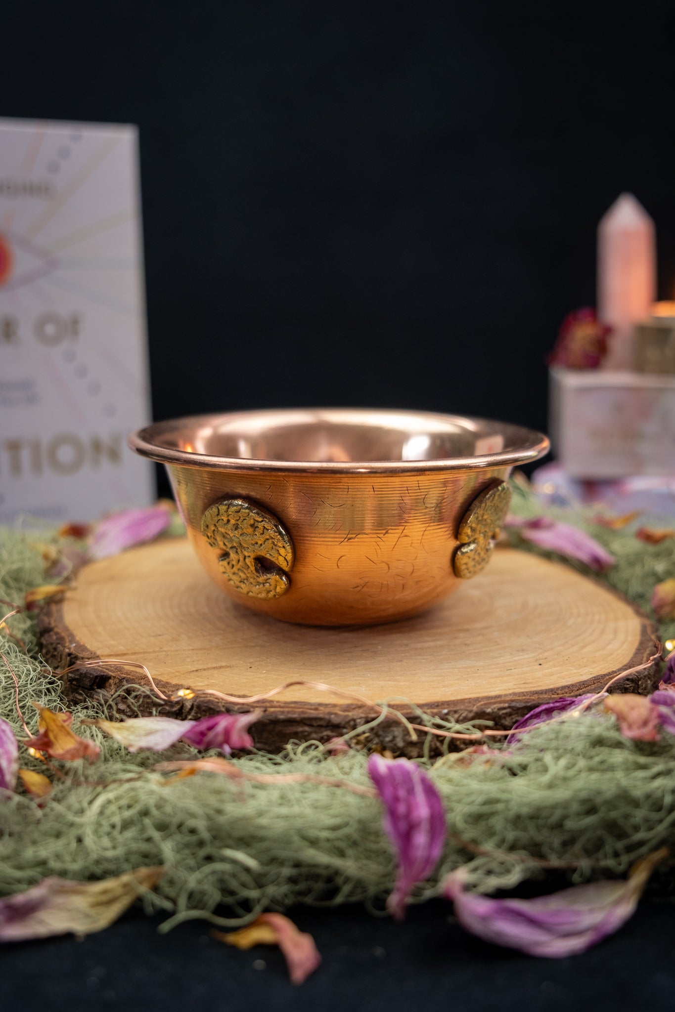 Copper Ritual Bowl With Tree of Life Design