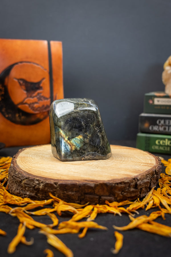 Sunset Labradorite Freeform, Flashy Labradorite Gemstone, Polished Crystal, Transformation Stone, Spiritual Protection, Chakra Healing