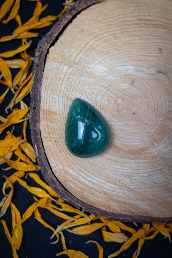 High Grade Green Aventurine Cabochon, Polished Gemstone, Crystal for Heart Chakra Healing, Prosperity, Abundance and Growth