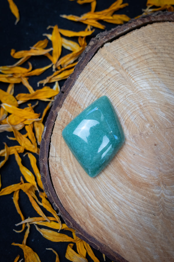 High Grade Green Aventurine Cabochon, Polished Gemstone, Crystal for Heart Chakra Healing, Prosperity, Abundance and Growth