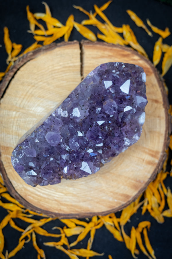 Amethyst Crystal Bed, Raw Amethyst Gemstone Cluster, Large Amethyst Stone for Healing Meditation Reiki Energy