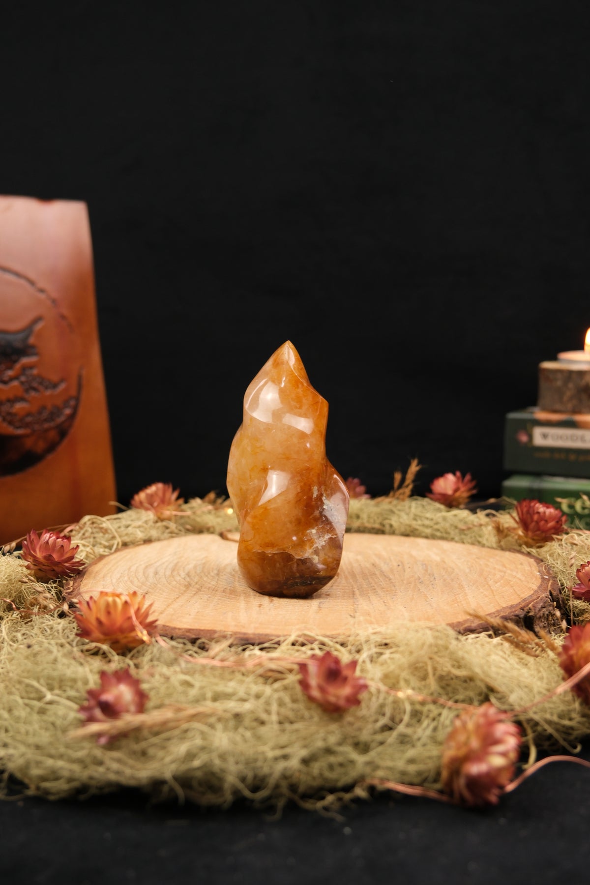Golden Healer Quartz Flame