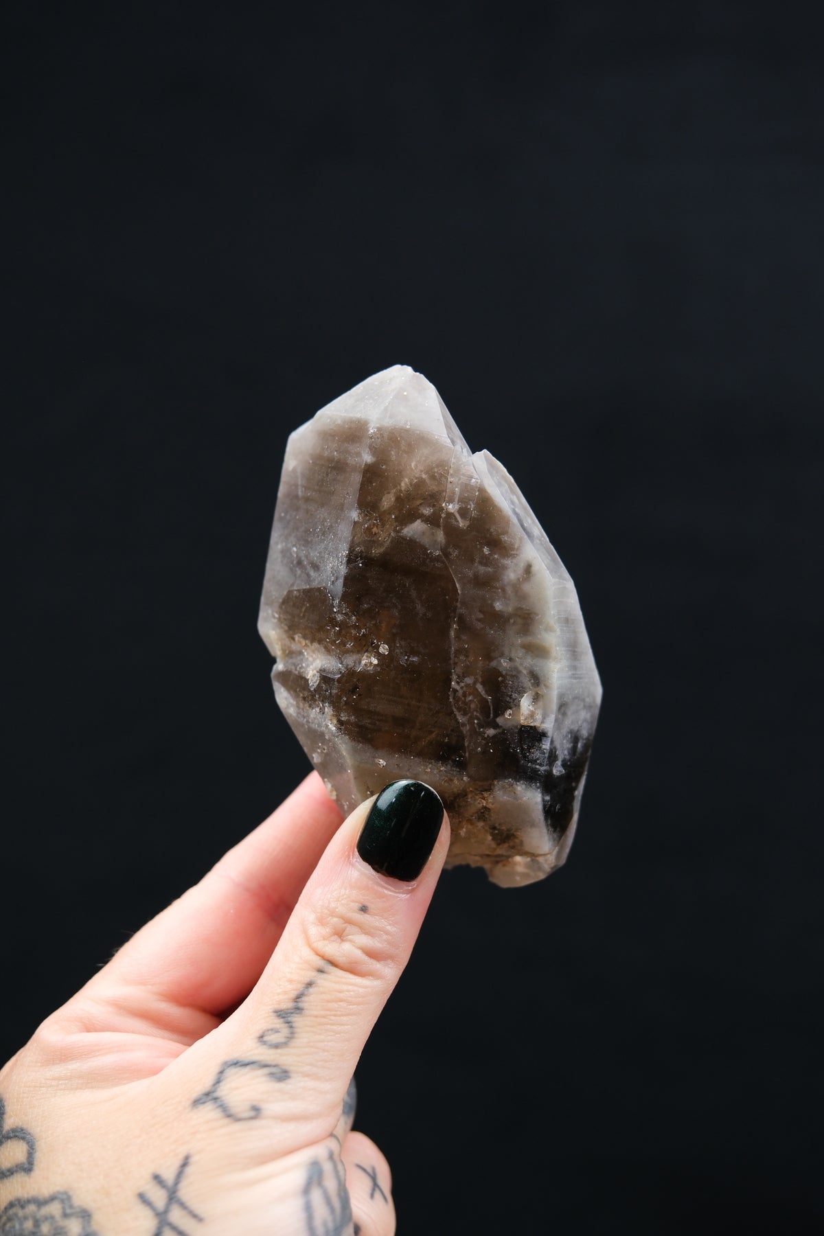 South African Smokey Lemurian Quartz Point