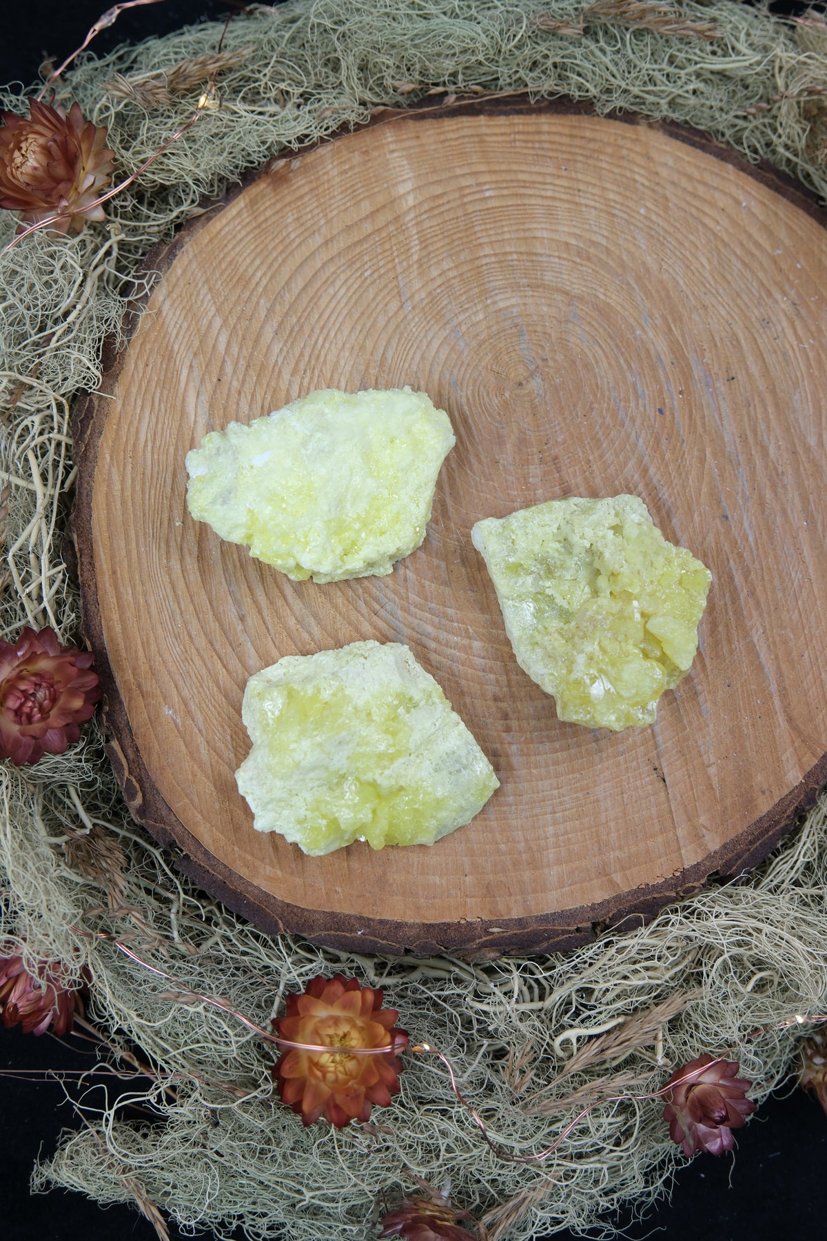 Sulphur Crystal Cluster