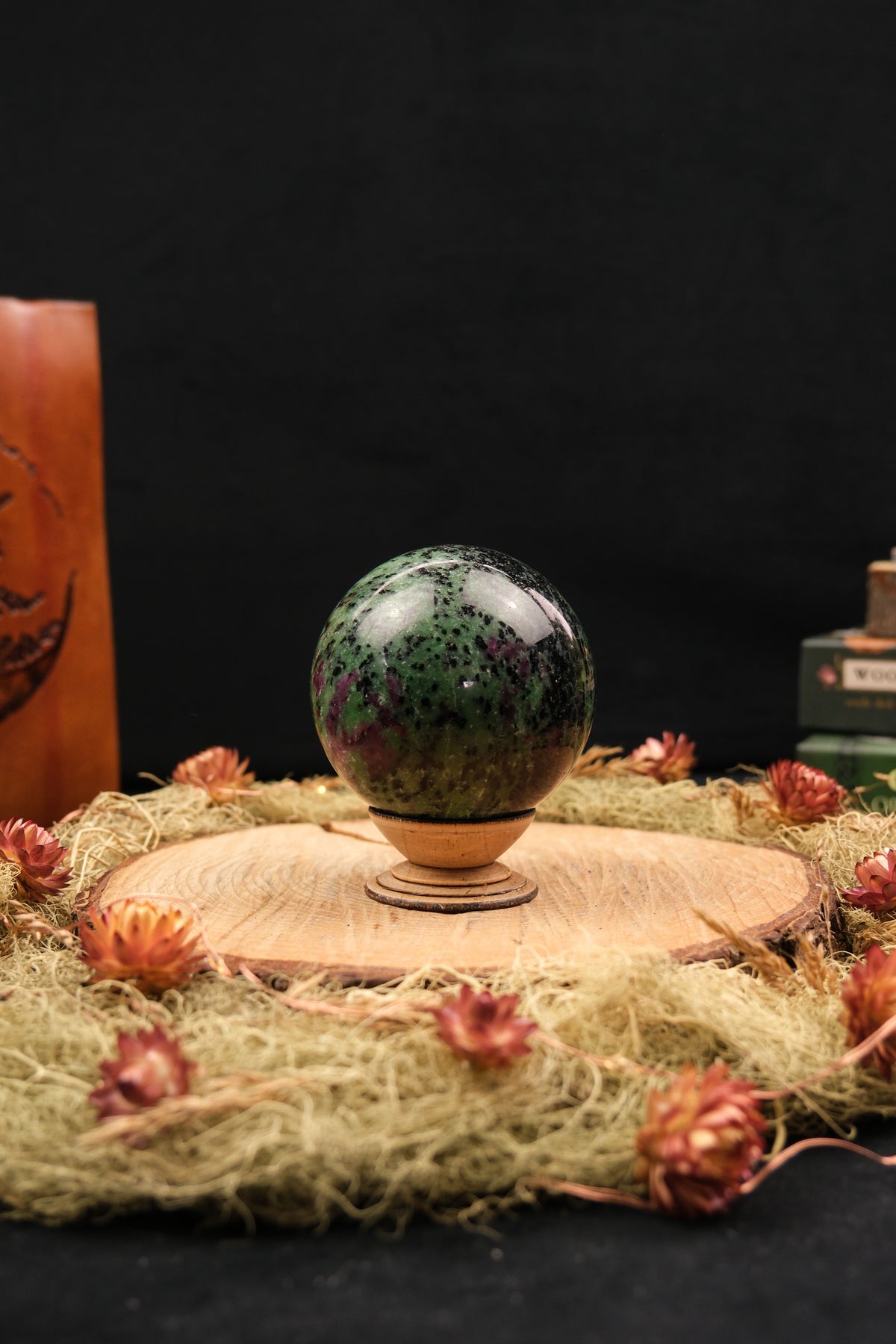 Ruby Zoisite Sphere
