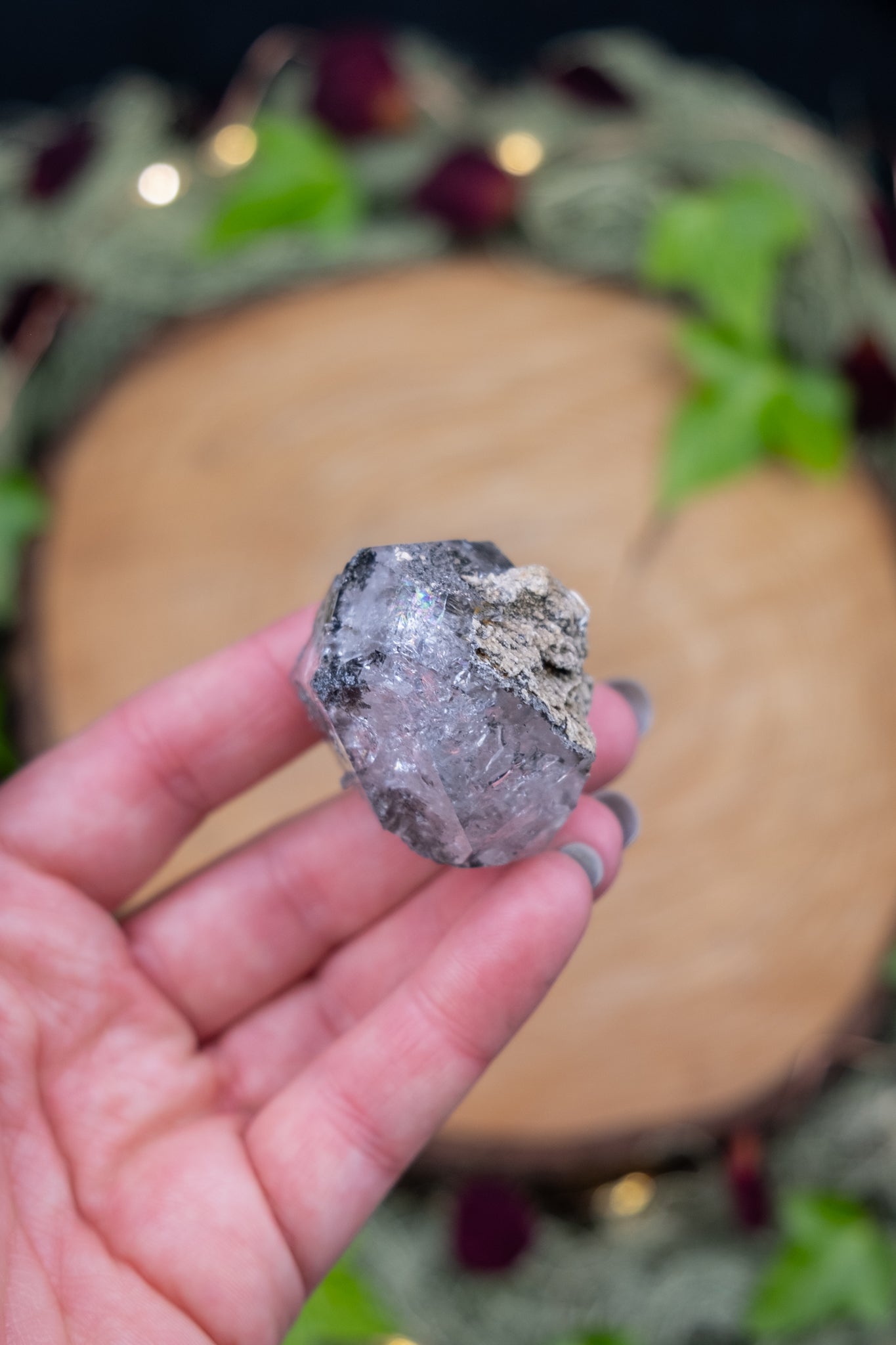 Herkimer Diamond with Matrix