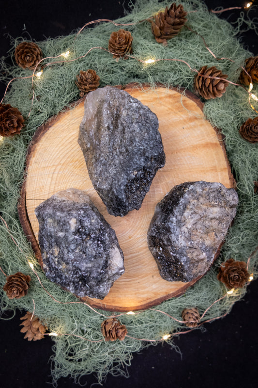 Raw Black Tourmaline in Quartz Crystal, Protective Healing Stone from Brazil, Powerful Grounding Energy Gem for Balance & Clarity
