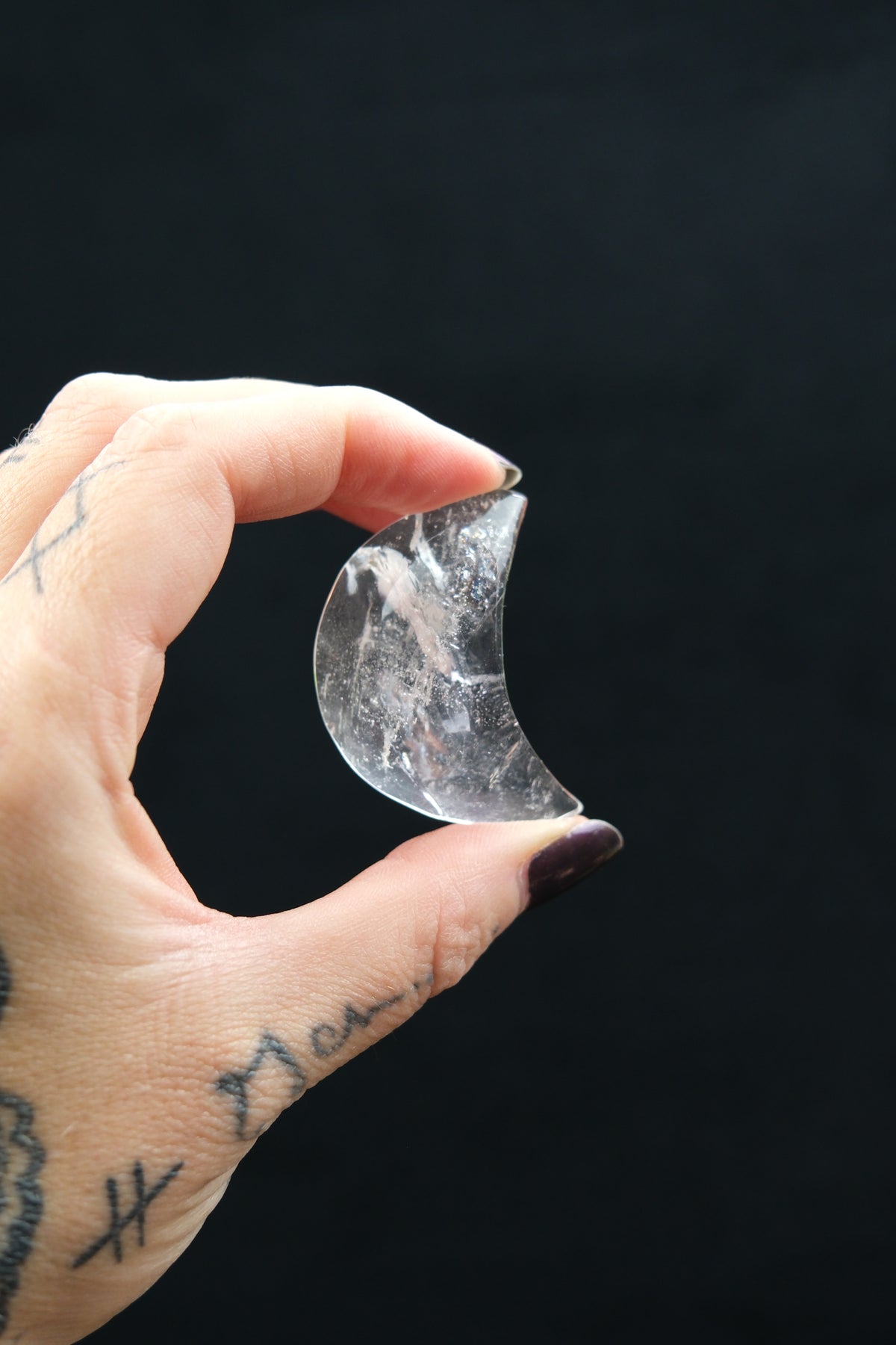 Clear Quartz Moon