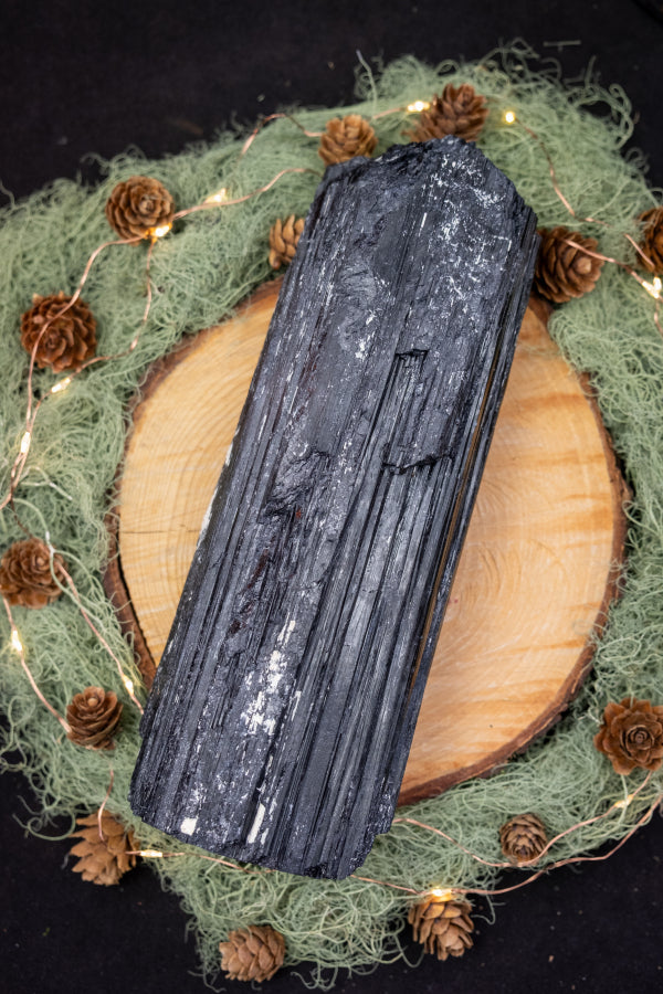 Chunky Black Tourmaline Raw Stone, Large Protective Grounding Crystal, Powerful Energy Shield & Root Chakra Gem