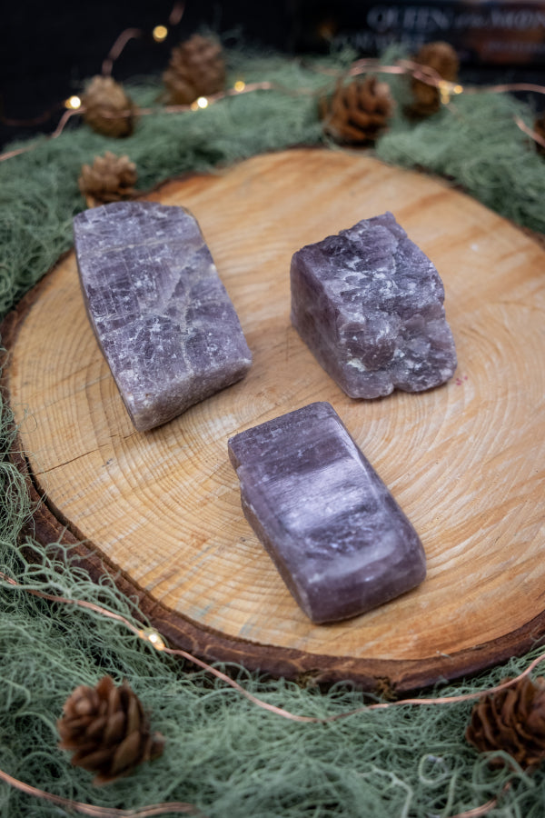 Anhydrite Crystal Stone, Raw and Polished, Rare Angelic Gem for Calm, Clarity and Spiritual Connection