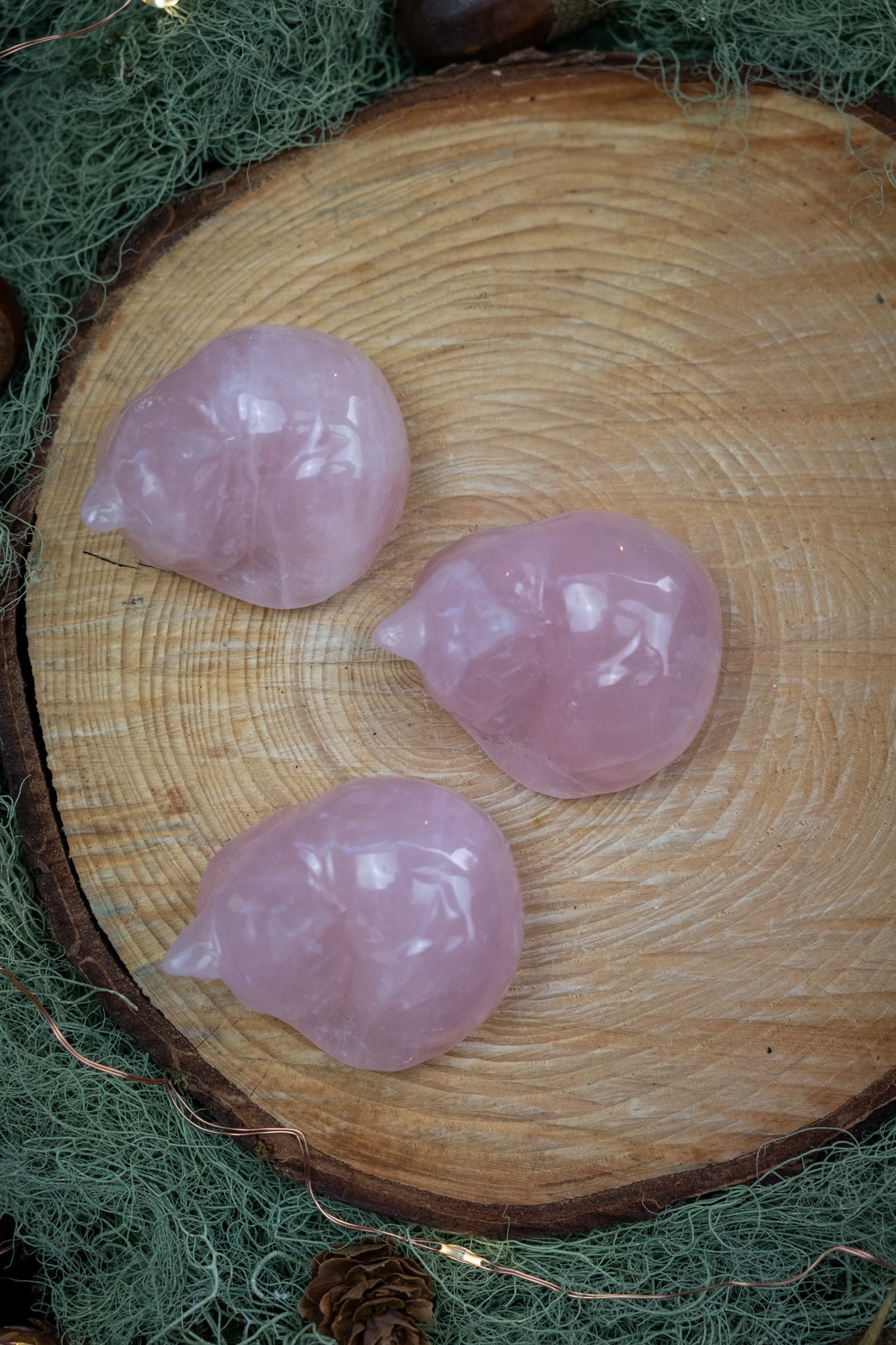 Rose Quartz Crystal Cat, Gemstone Cat Carving, Healing Stone for Love, Compassion, Peace and Emotional Balance