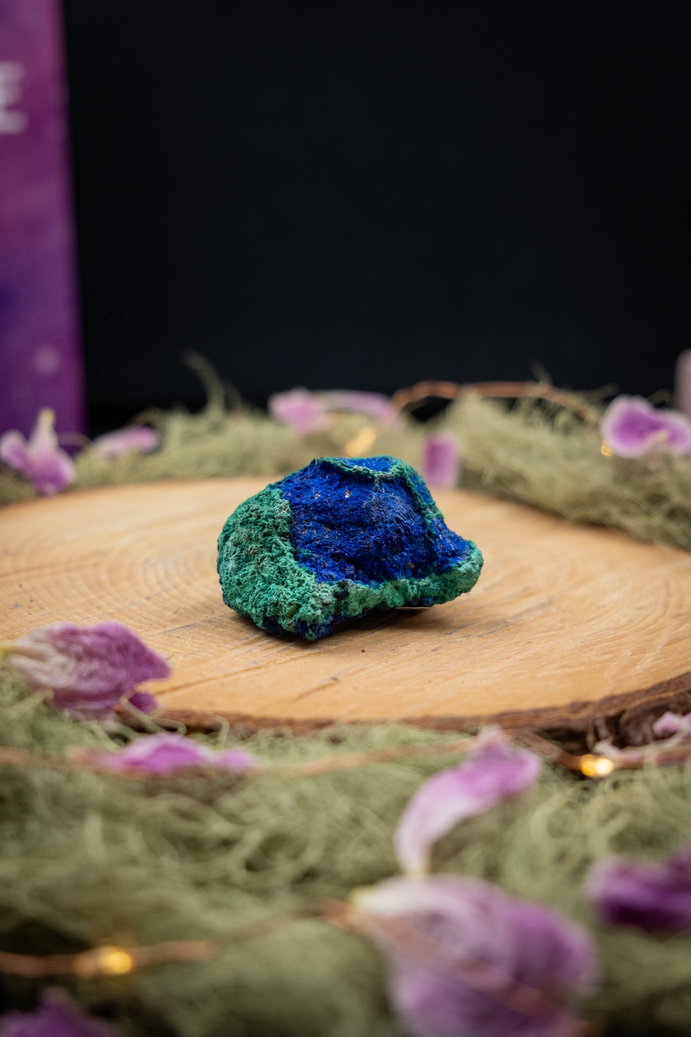 Azurite with Malachite Raw Specimen