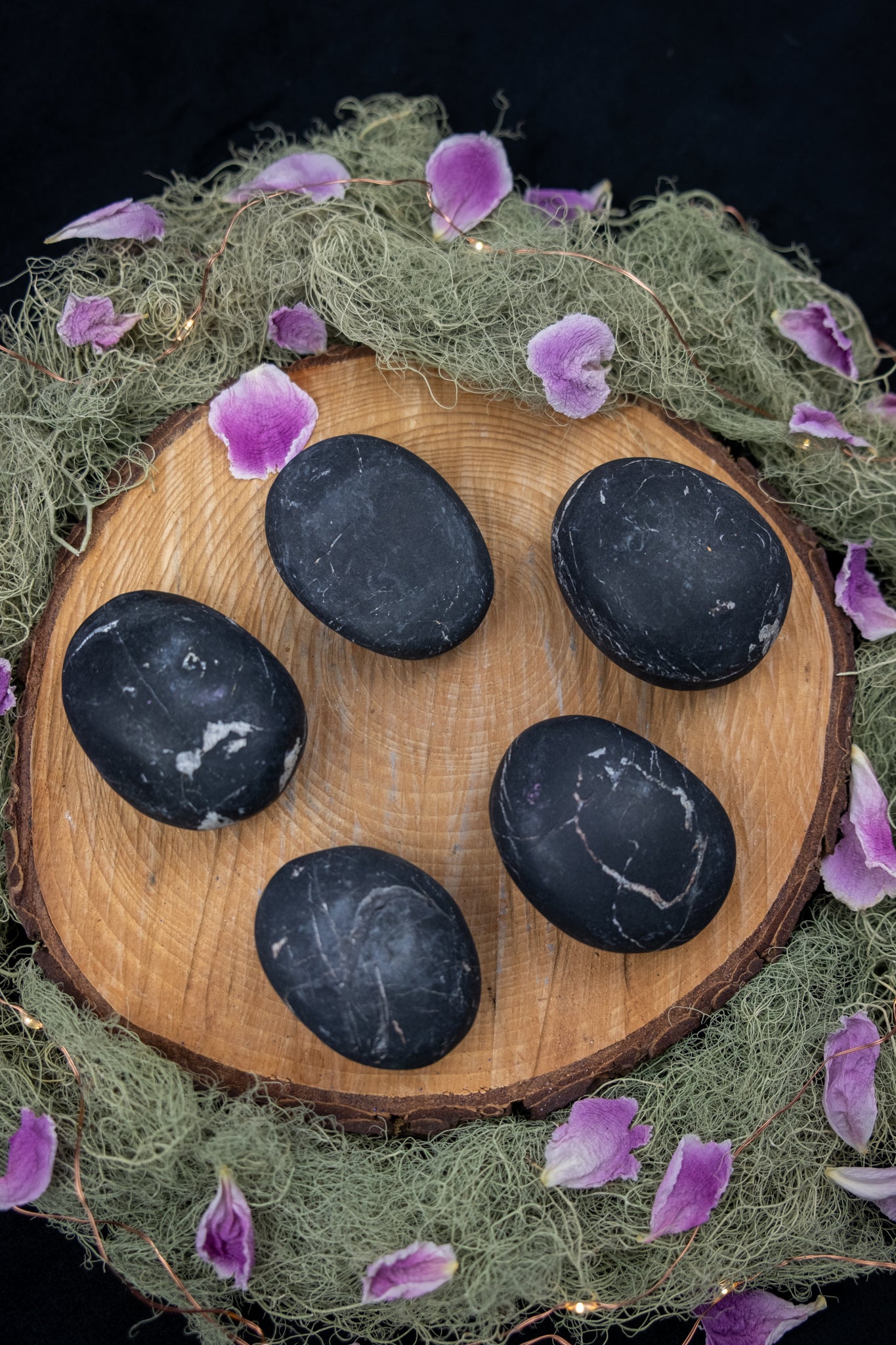 Black Tourmaline River Stone