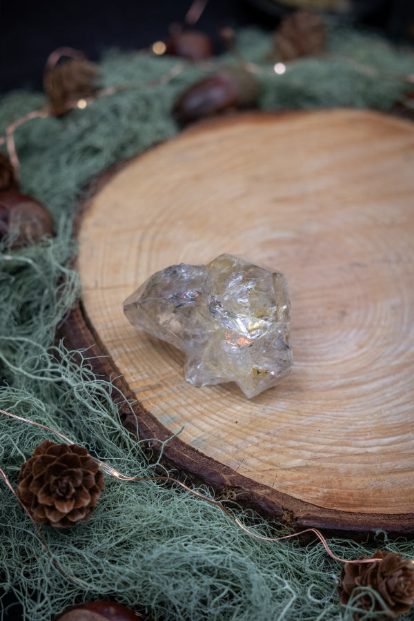 High Grade Herkimer Diamond Mini Cluster Crystal, Exceptional Clarity Gem Stone with Rainbows and High Vibration Energy
