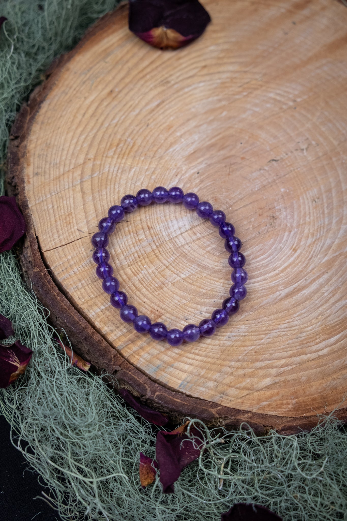 Children's Amethyst crystal bracelet, Helps with sleep issues, Prevent nightmares, Calming and soothing crystal