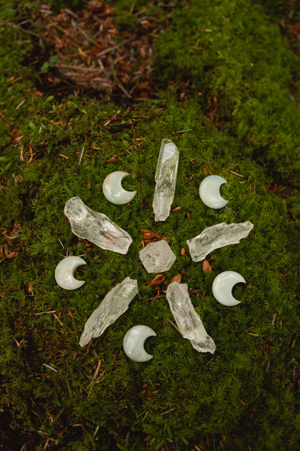 Amazonite Crystal Moon