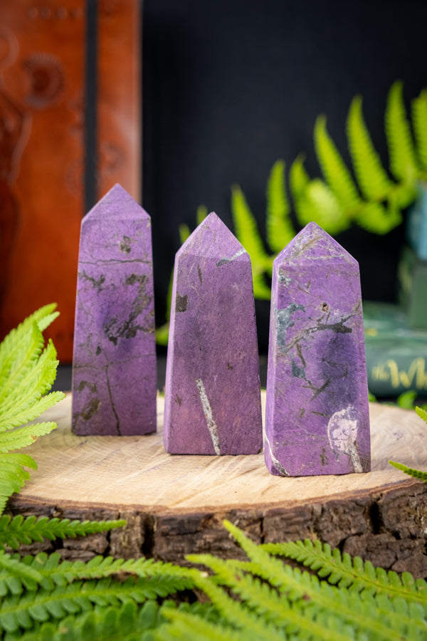 Purpurite crystal, Rare crystal, Raise intuition, Enhance psychic ability.