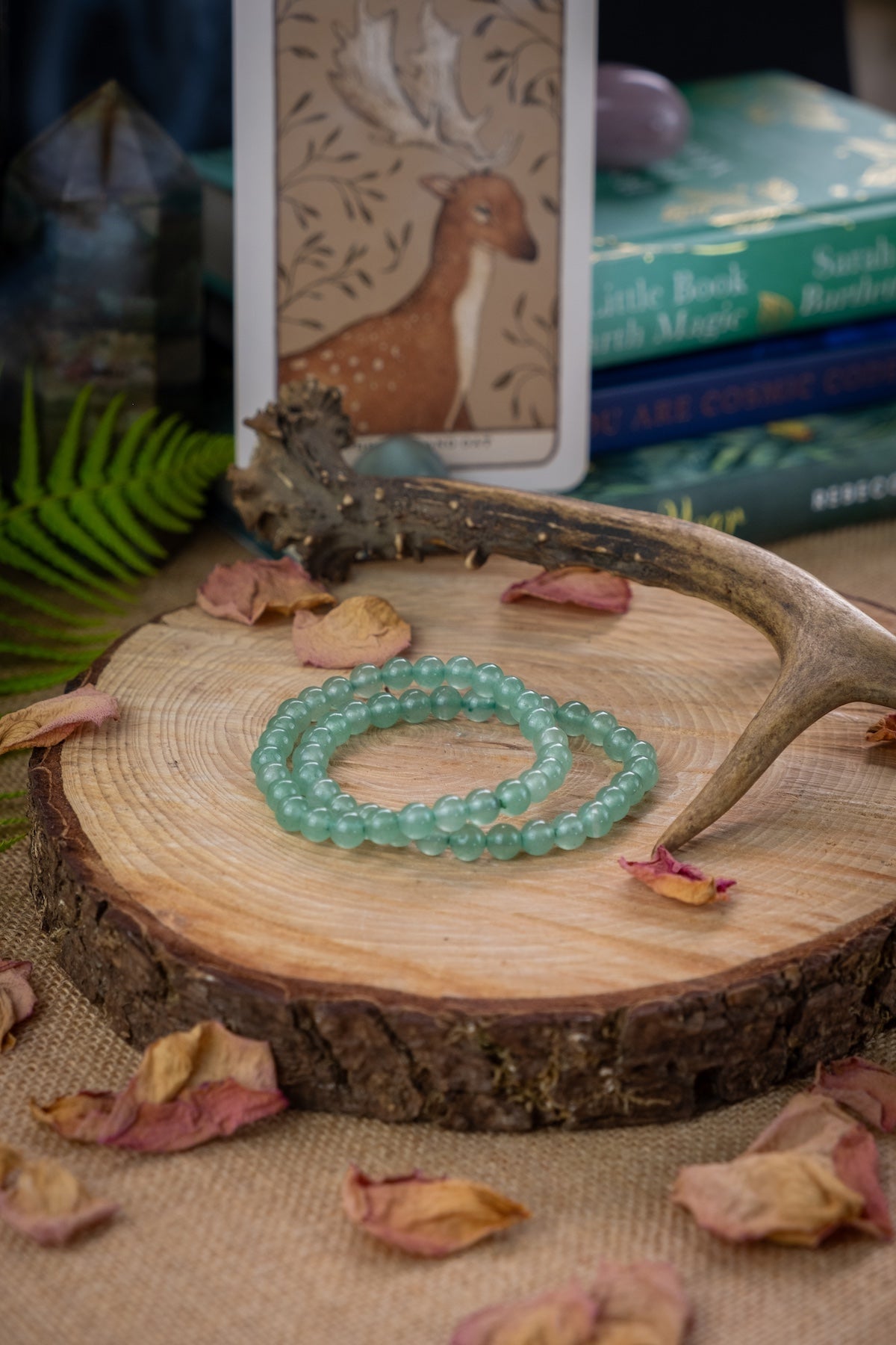 Green Aventurine crystal bracelet, Crystal for Luck, Prosperity gemstone, Open to opportunity
