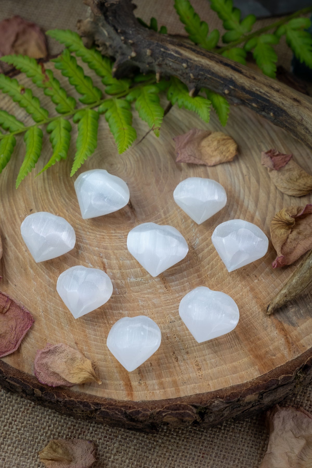 Selenite crystal heart (small) pocket treasure crystal.