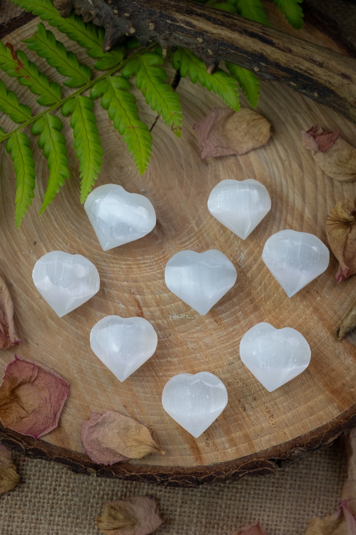 Selenite crystal heart (small) pocket treasure crystal.