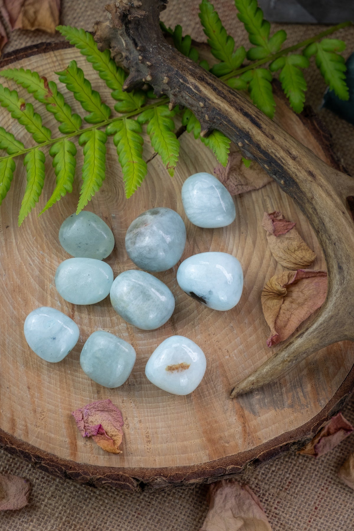 Aquamarine Tumblestones, Soothing and calming, Release resentment and anger