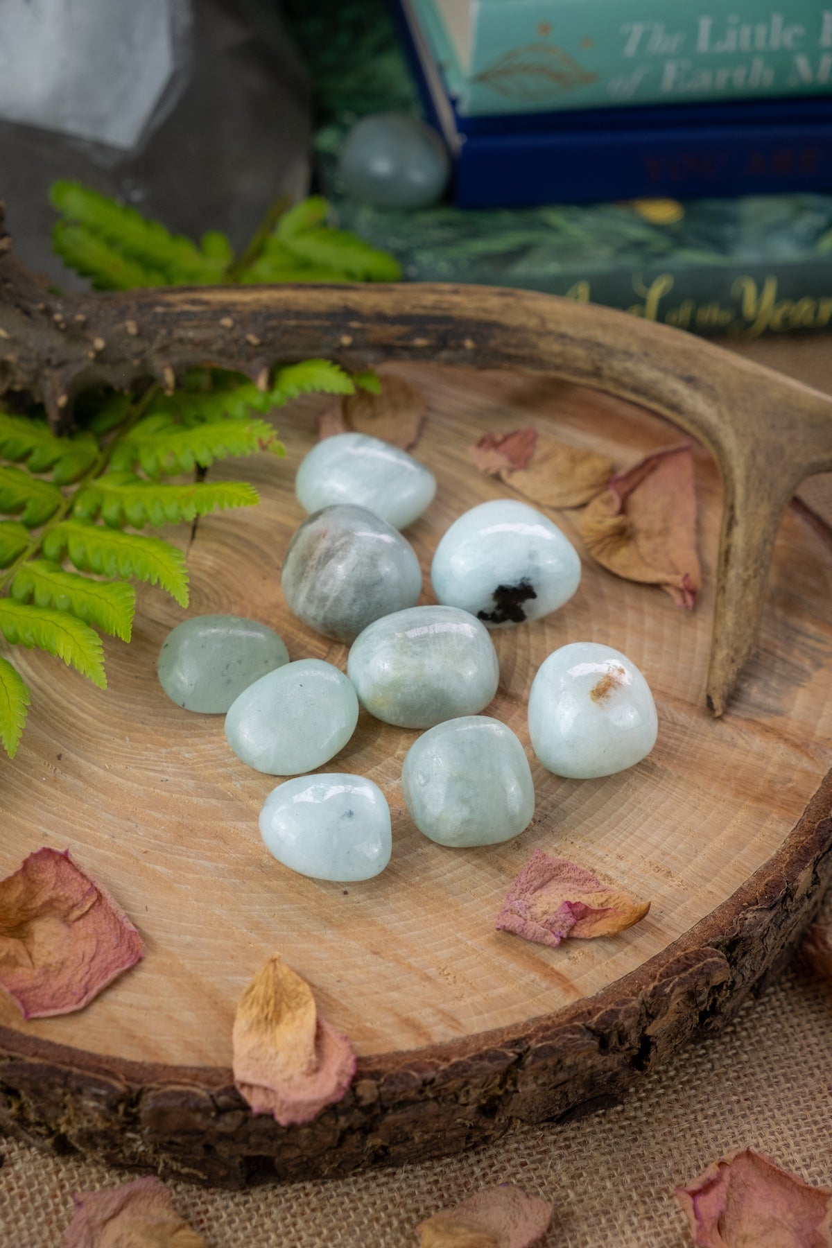 Aquamarine Tumblestones, Soothing and calming, Release resentment and anger
