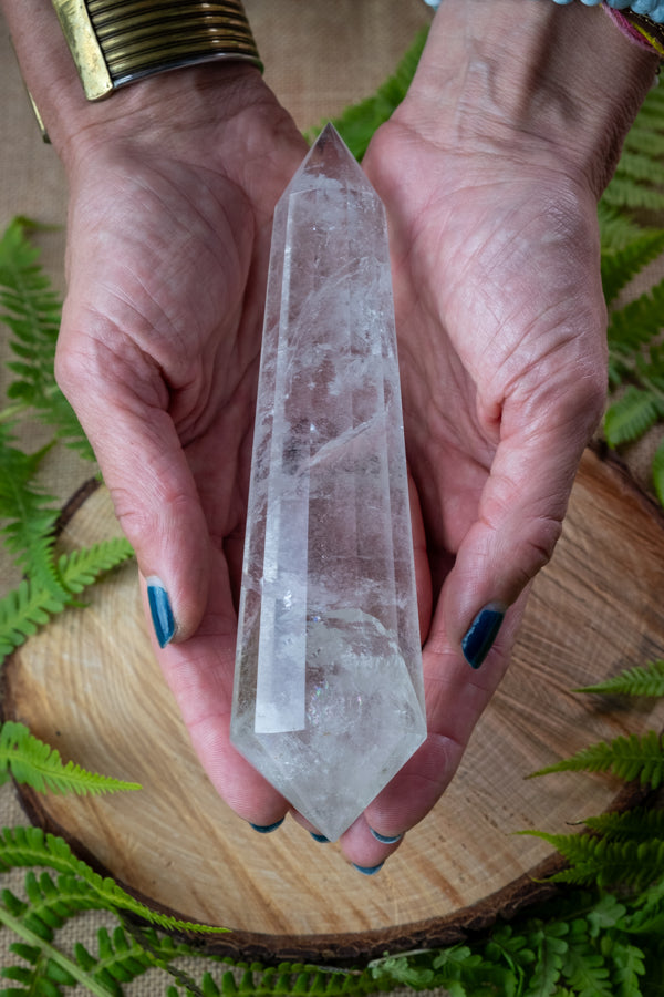 Lemurian Crystal Vogel Wand, Maximise the amplification and transmission of Universal energy, Starseed, healers, lightworker crystal.
