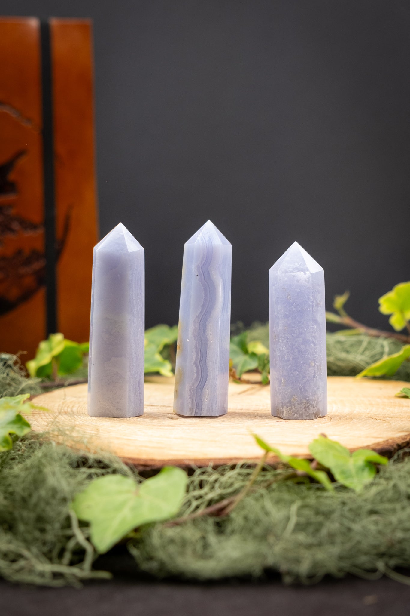 Blue Lace Agate Point, High Grade Blue Lace Agate Crystal, Calming Stone for Peace and Communication, Rare Gem Quality, Intuitively Chosen